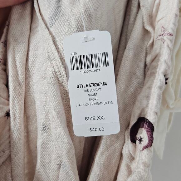 Soma Star Print Terry Long Sleeve Shorts Pajama Set XXL - Picture 13 of 13